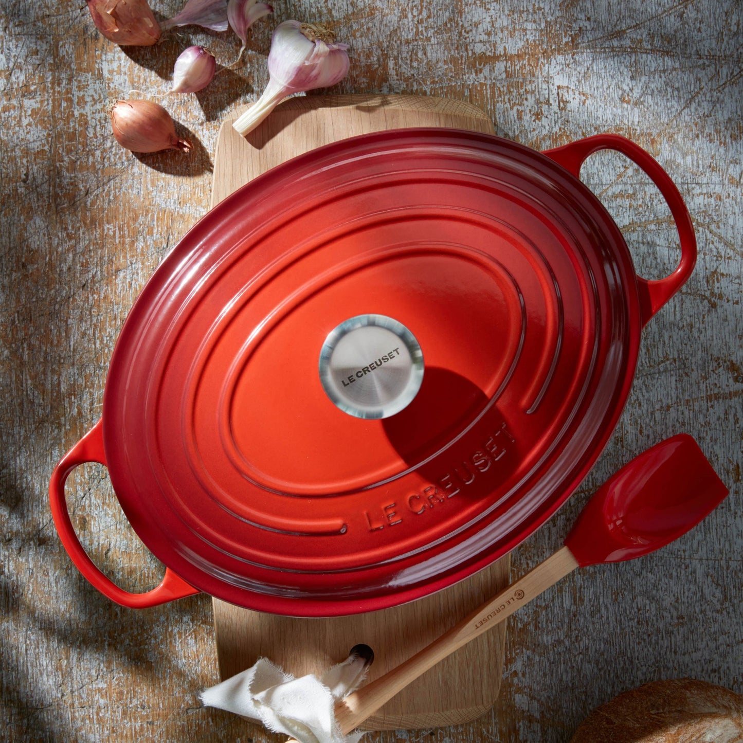 Le Creuset Signature Cast Iron Cerise 5 Piece Cookware Set