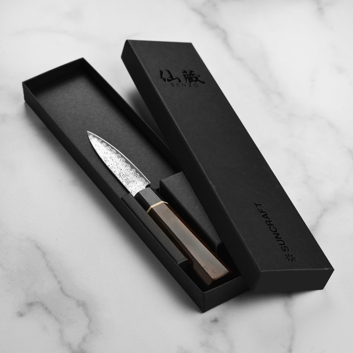 Senzo Black Damascus 3.1" Paring Knife
