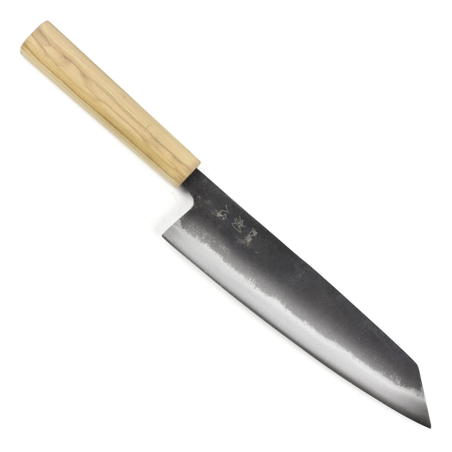 Hatsukokoro Kurogane Aogami #2 Kurouchi 8.25" Kiritsuke Gyuto, Olivewood