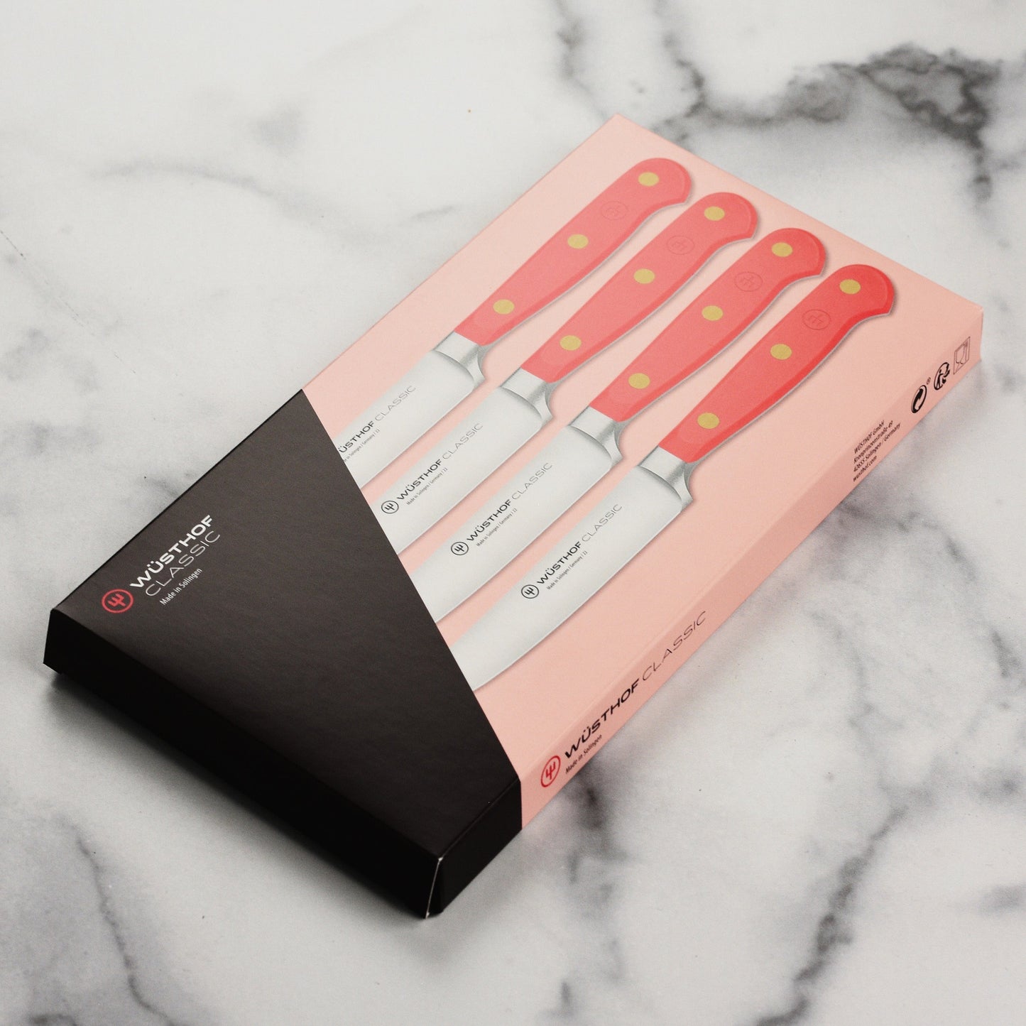 Wusthof Classic Coral Peach 4 Piece Steak Knife Set
