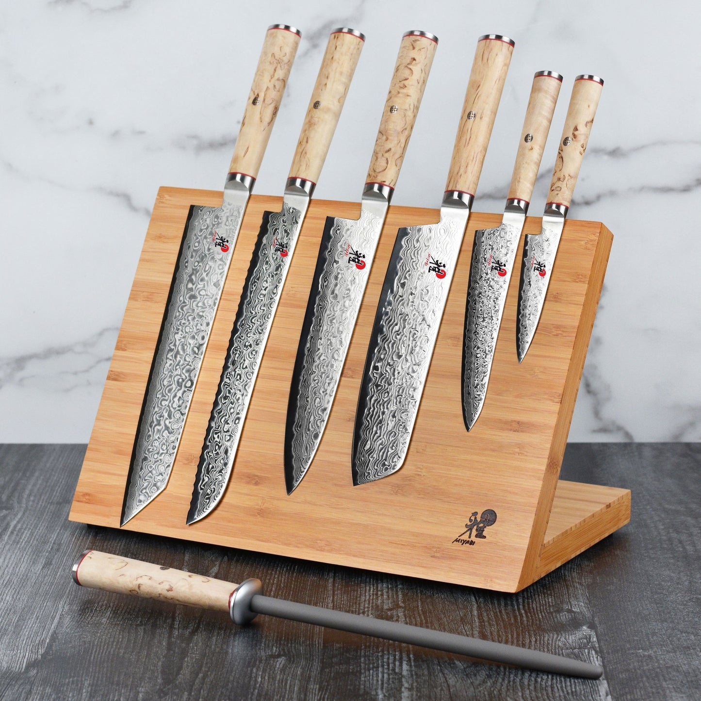 Miyabi Birchwood SG2 9" Tungsten Sharpening Steel