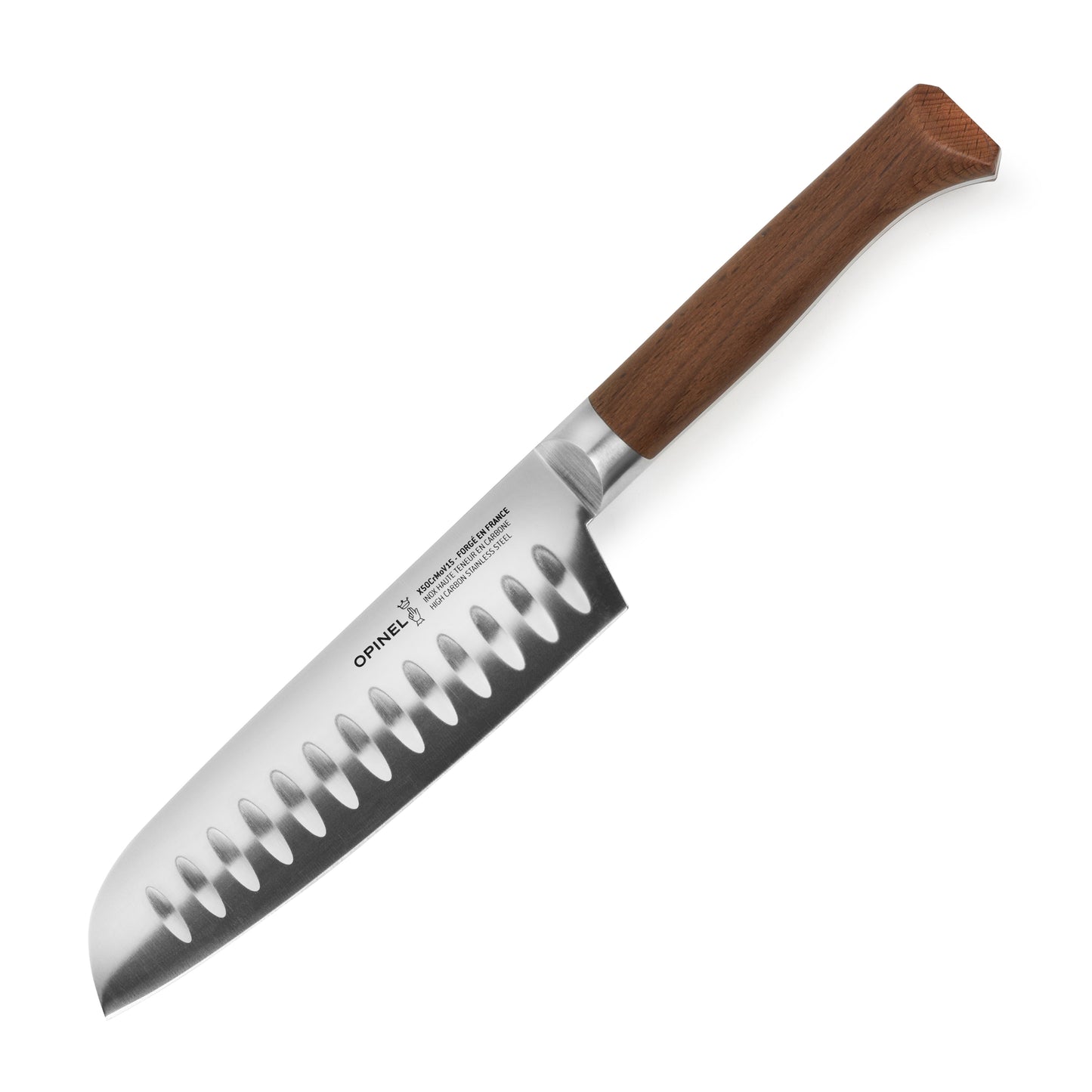 Opinel Forged 1890 7" Hollow Edge Santoku Knife