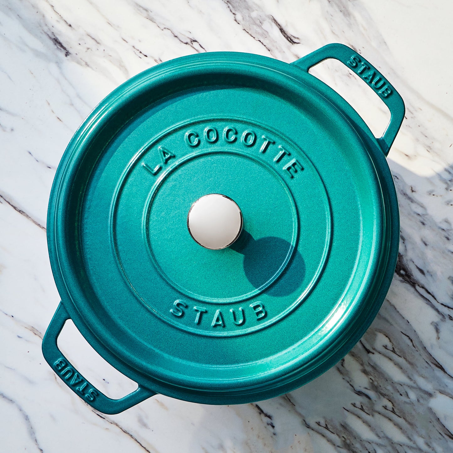 Staub 4-quart Turquoise Round Dutch Oven