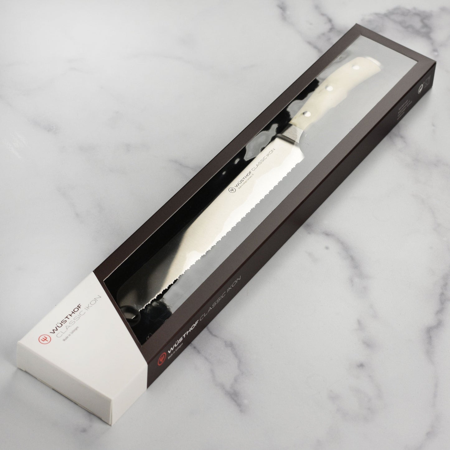 Wusthof Classic Ikon Creme 9" Double Serrated Bread Knife