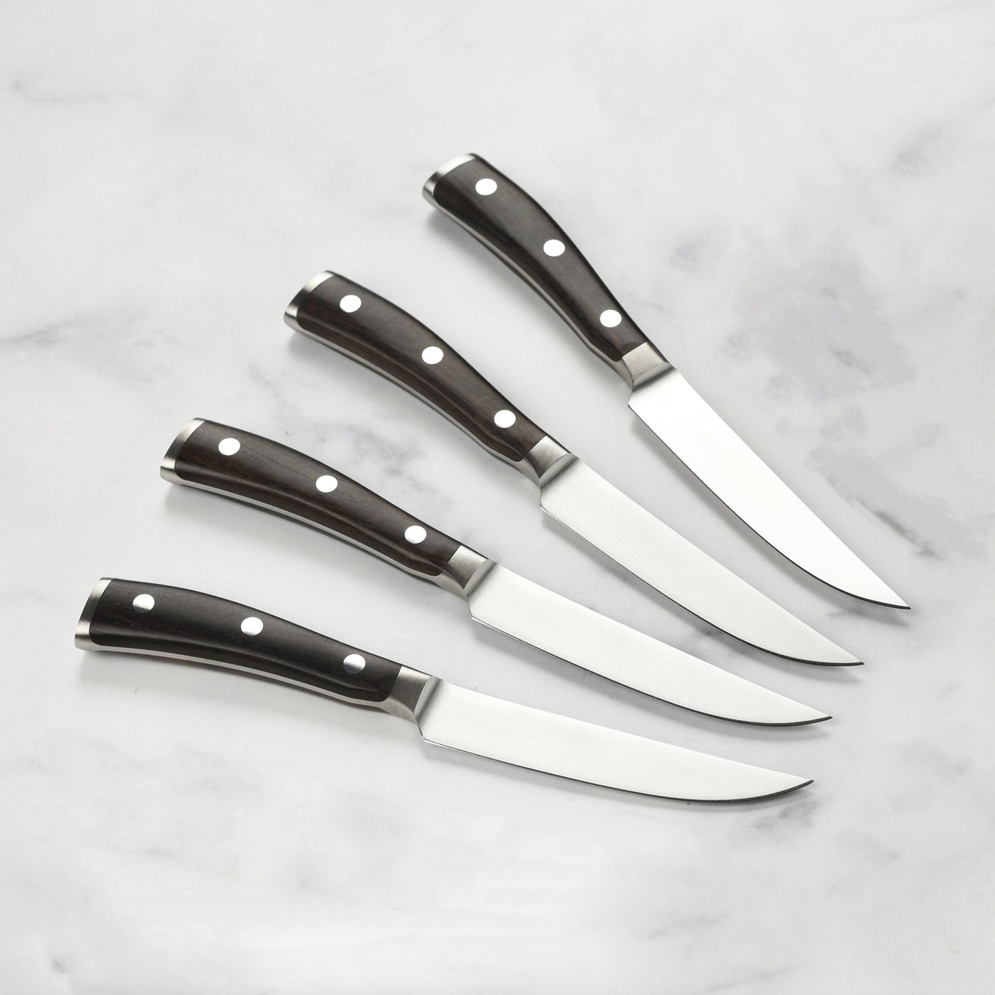 Wusthof Ikon Blackwood 4 Piece Steak Knife Set with Wood Case