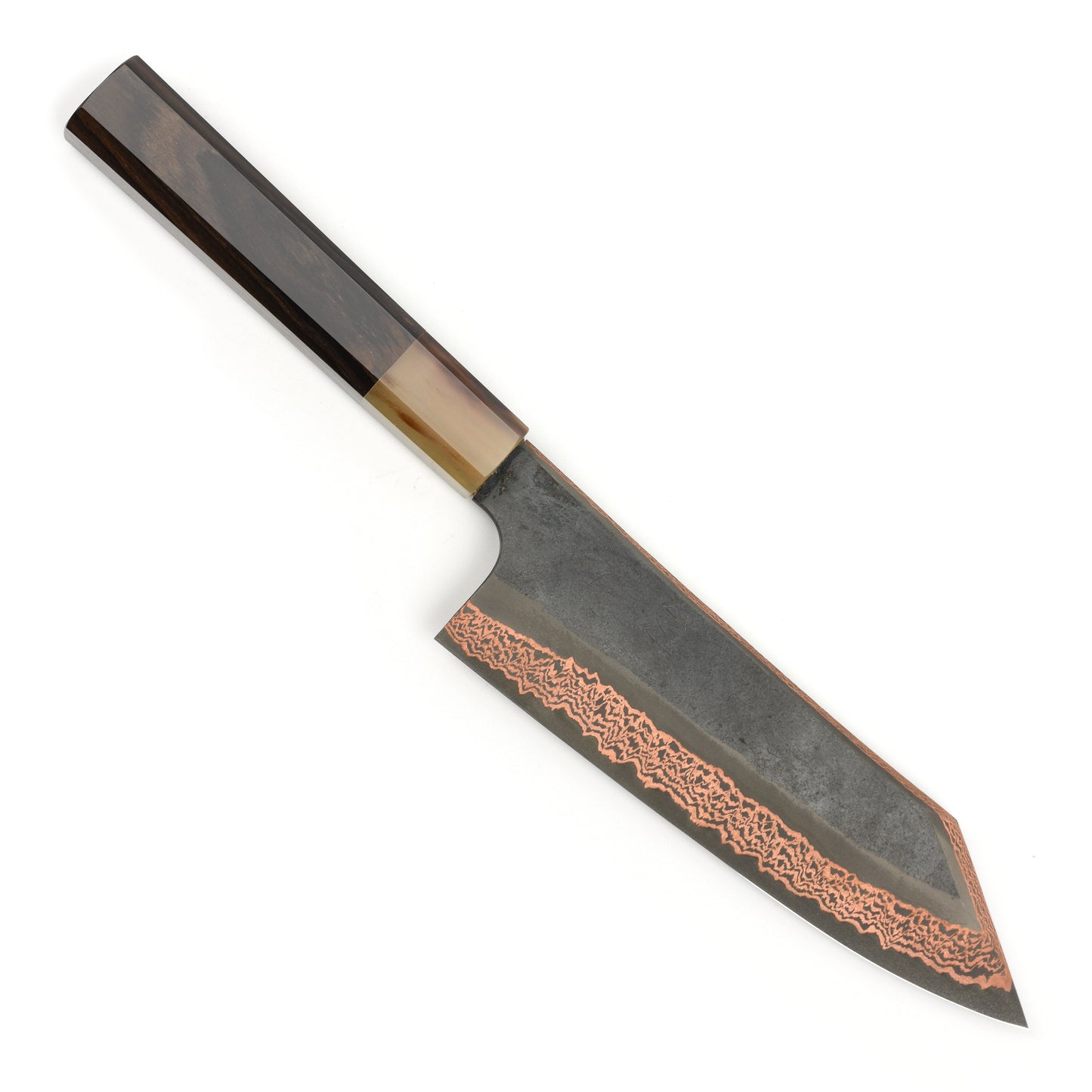 Hatsukokoro Yorokobi SLD Kurouchi Copper Damascus 7" Bunka