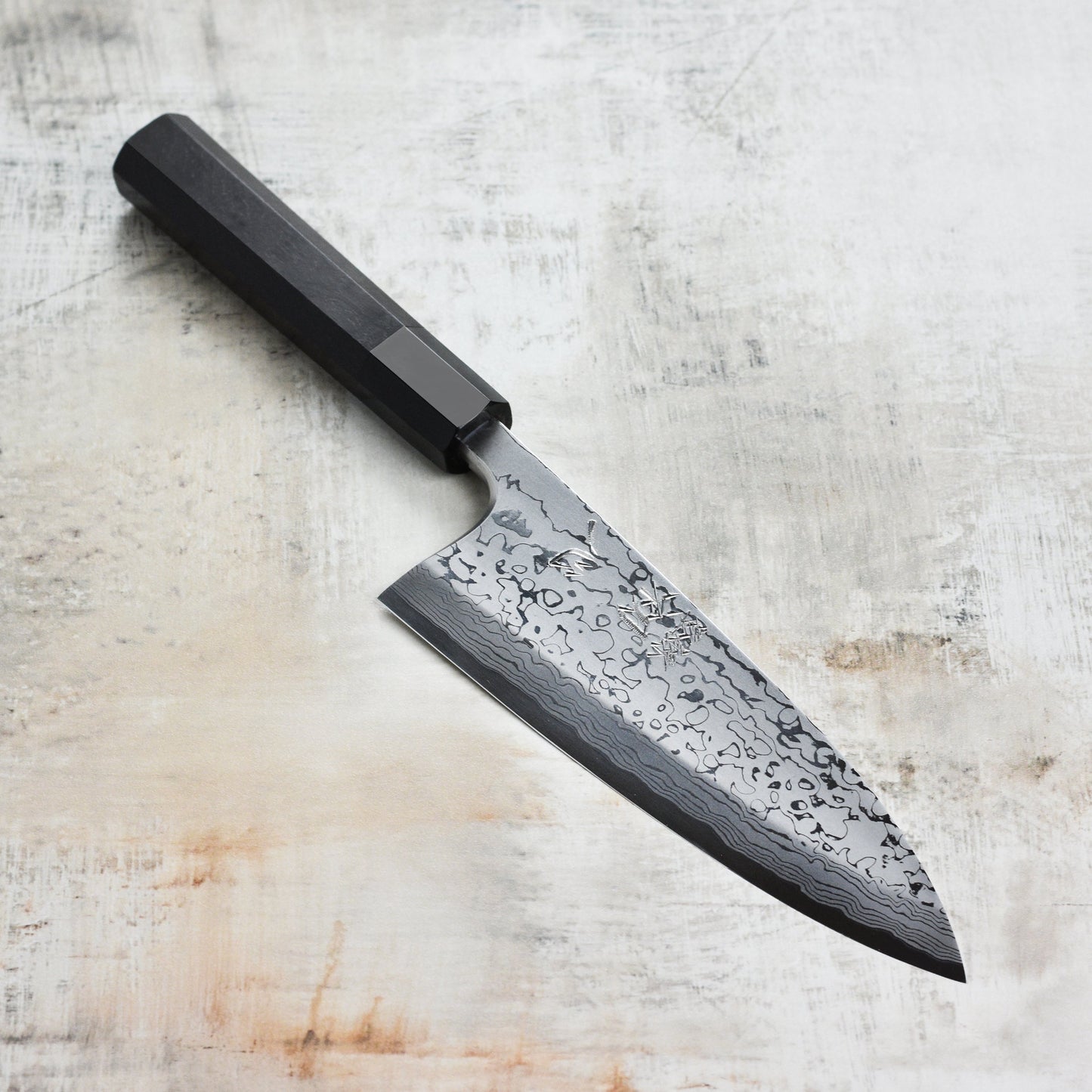 Wusthof Ikon Blackwood 7" Hollow Edge Santoku Knife