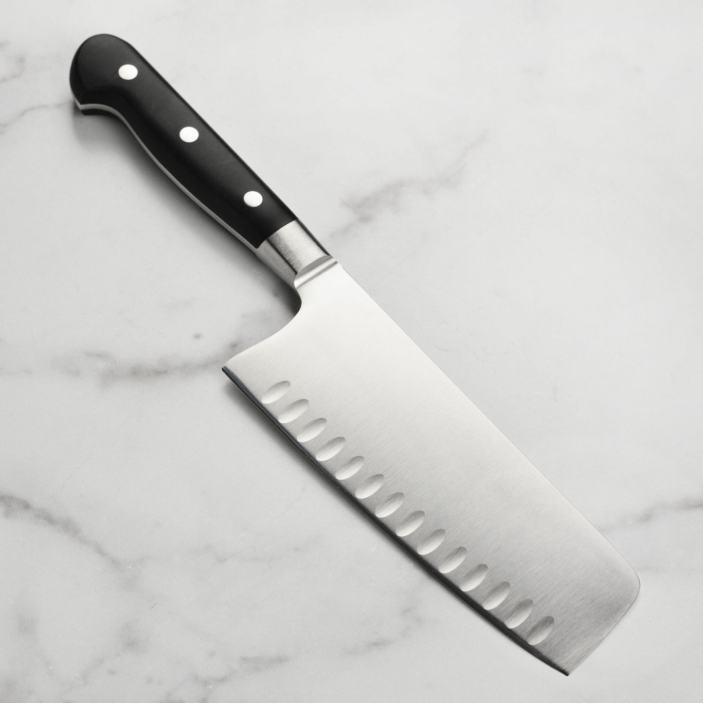 Messermeister Meridian Elite 7" Hollow Edge Nakiri Vegetable Knife