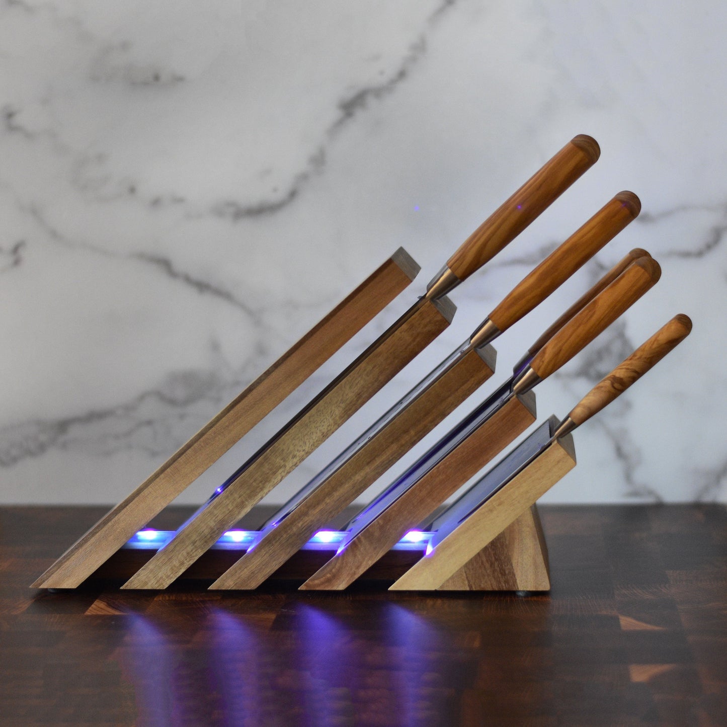 Messermeister Next Level Magnetic Knife Block with UV Light