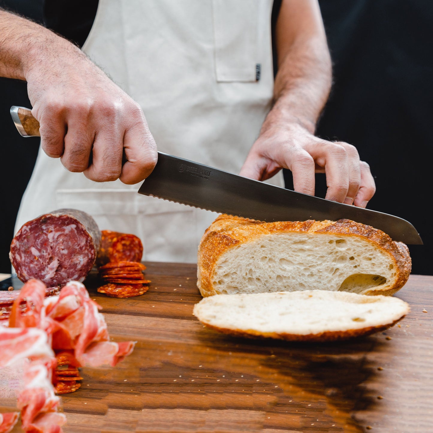 Steelport Carbon Steel 10" Bread Knife