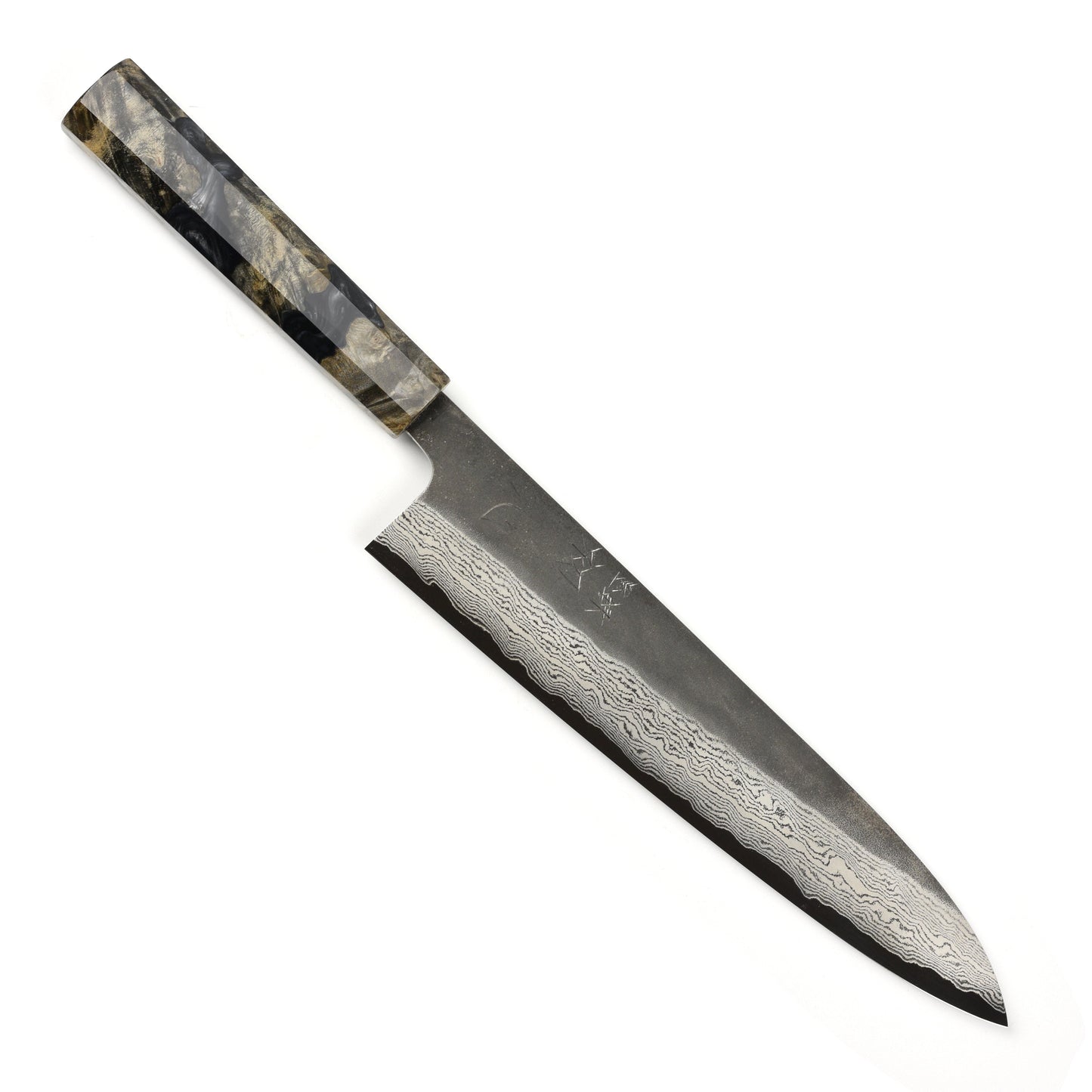 Hatsukokoro Atelier Kurouchi Damascus 9.4" Gyuto