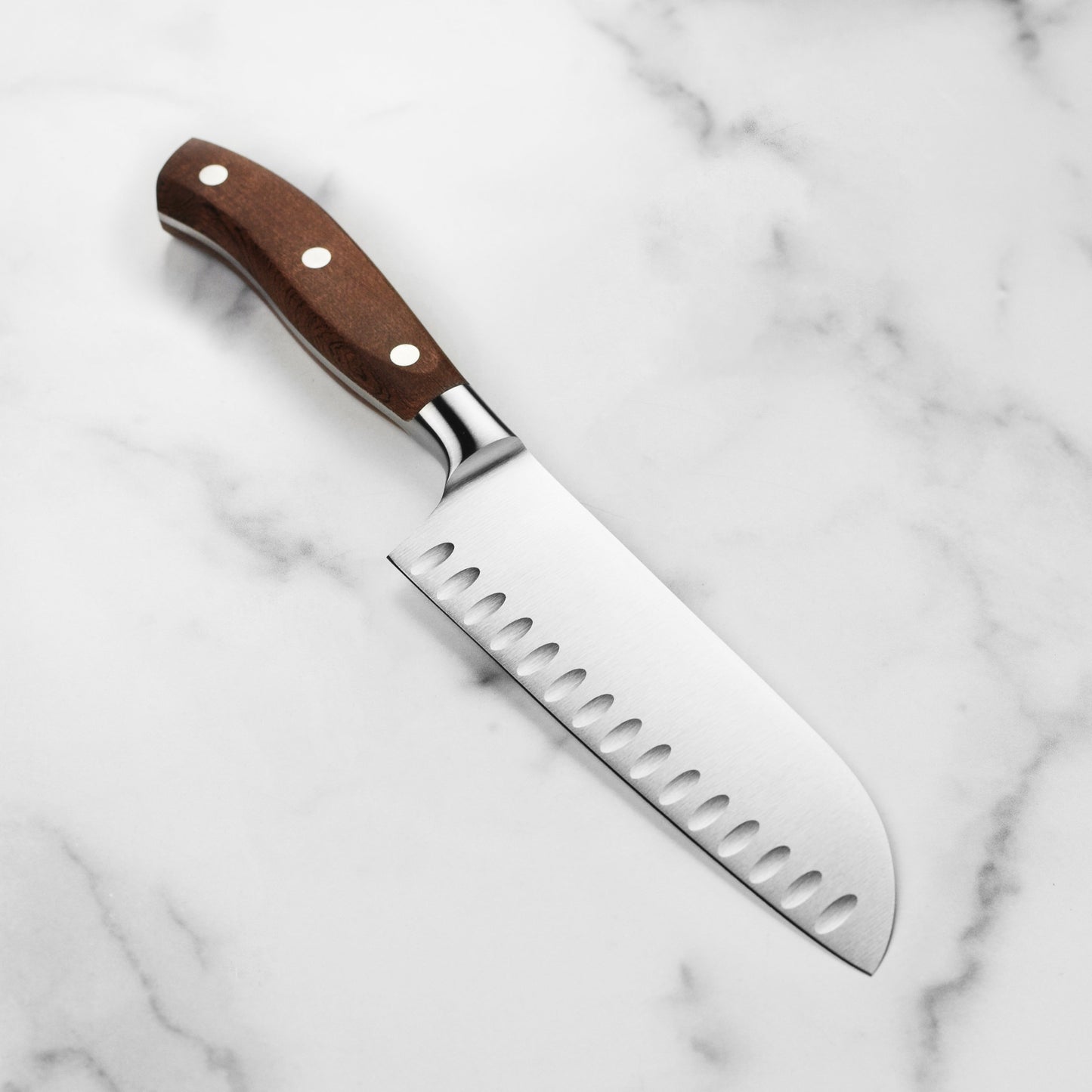 Victorinox Grand Maitre Wood 7" Hollow Edge Santoku Knife