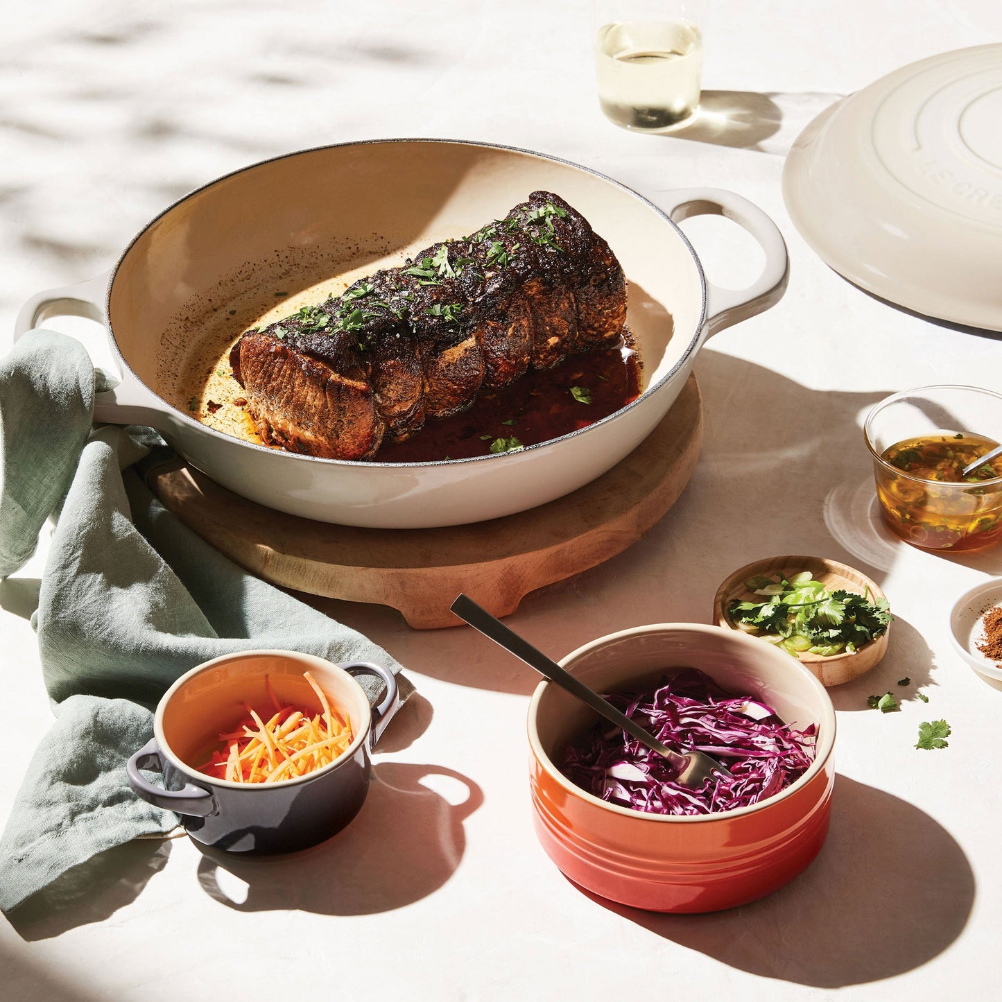 Le Creuset Signature Cast Iron 5-quart Meringue Braiser