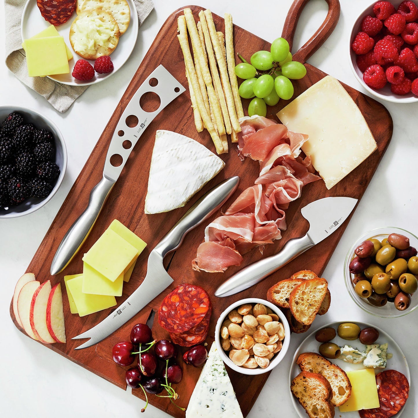 Zwilling 3 Piece Stainless Steel Cheese Knife Collection