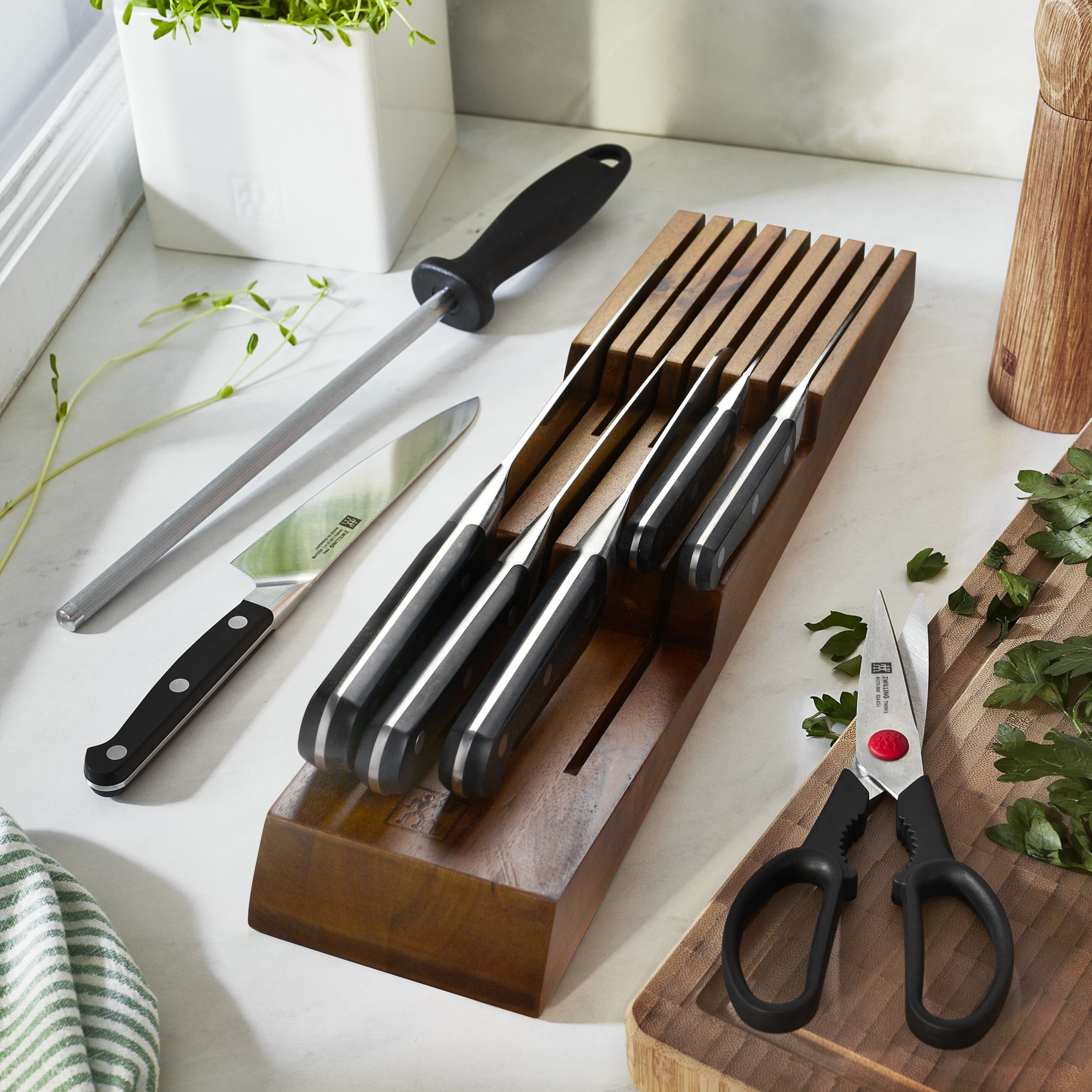 Zwilling Pro 9 Piece In-Drawer Knife Set