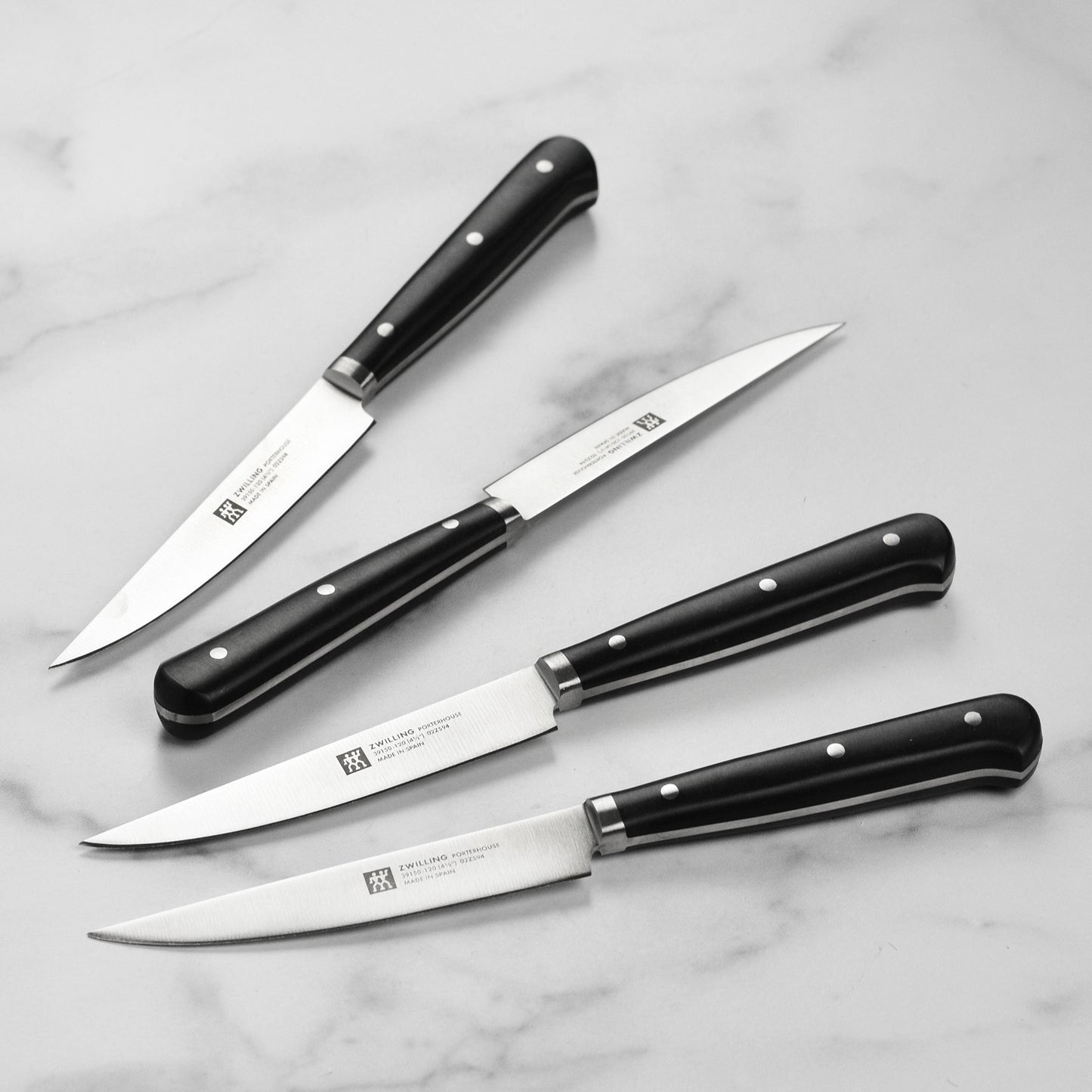 Zwilling 4 Piece Porterhouse Steak Knife Set with Wood Box