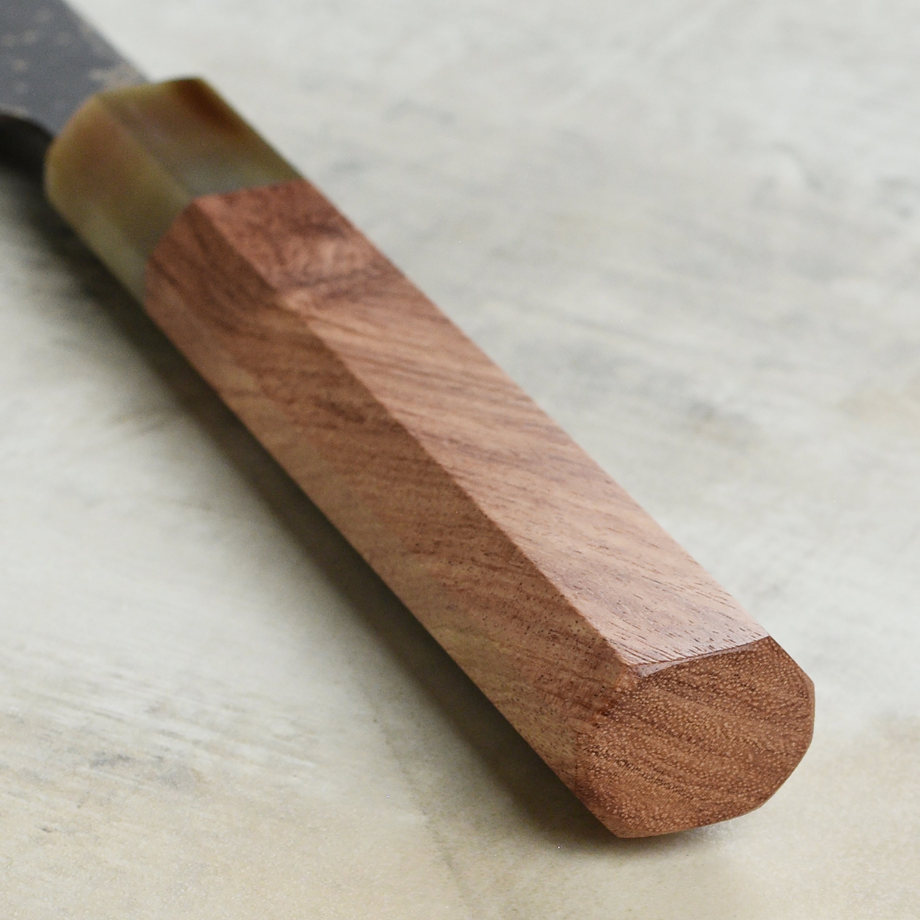 Saji Black Gold Damascus 9.4" Gyuto, Quince Wood