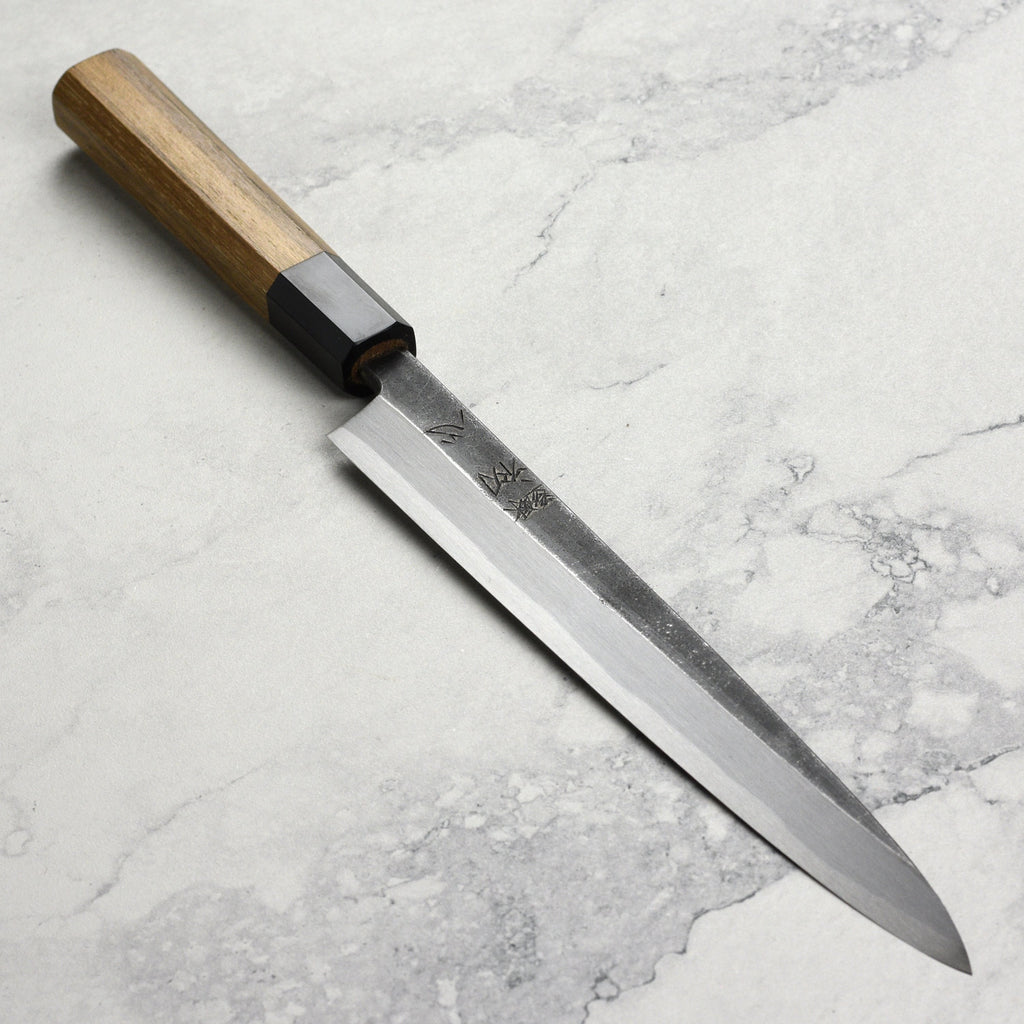 Hatsukokoro Shirasagi Aogami #2 Kurouchi Single-Bevel 9.4" Yanagiba