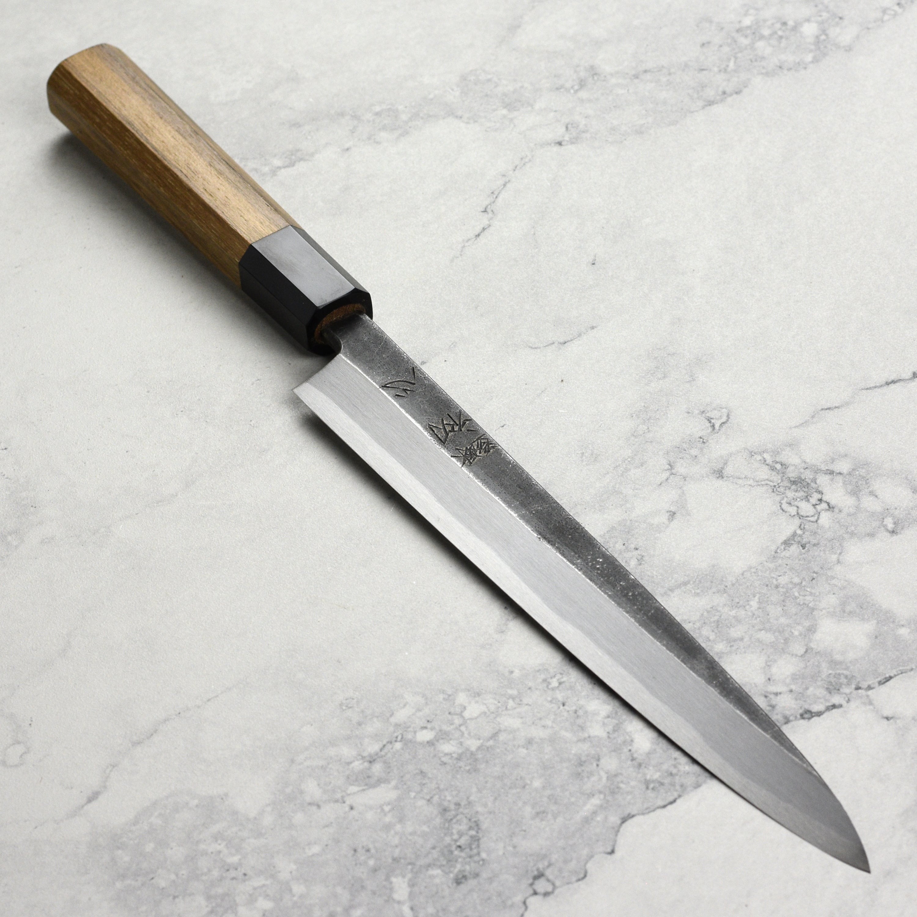 Hatsukokoro Shirasagi Aogami #2 Kurouchi Single-Bevel 9.4" Yanagiba