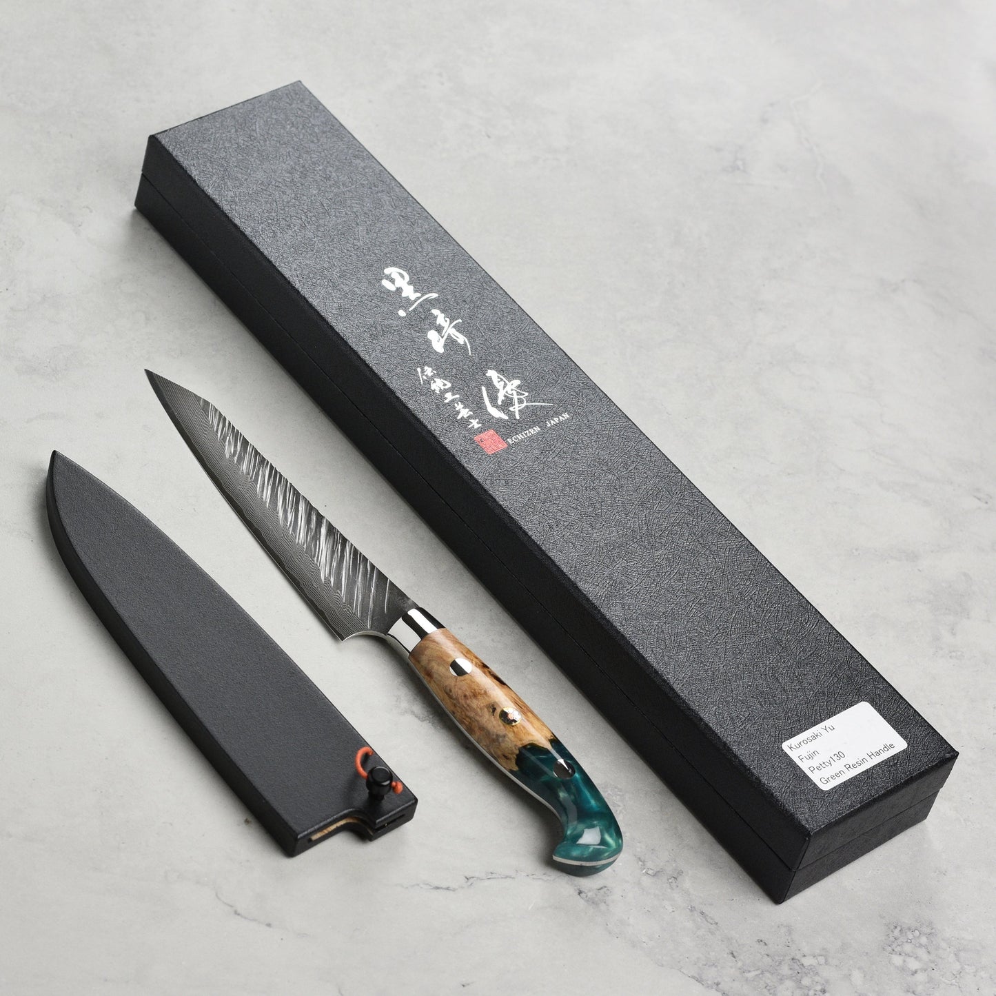 Kurosaki Fujin Forged SG2 Damascus 5.1" Petty with Saya