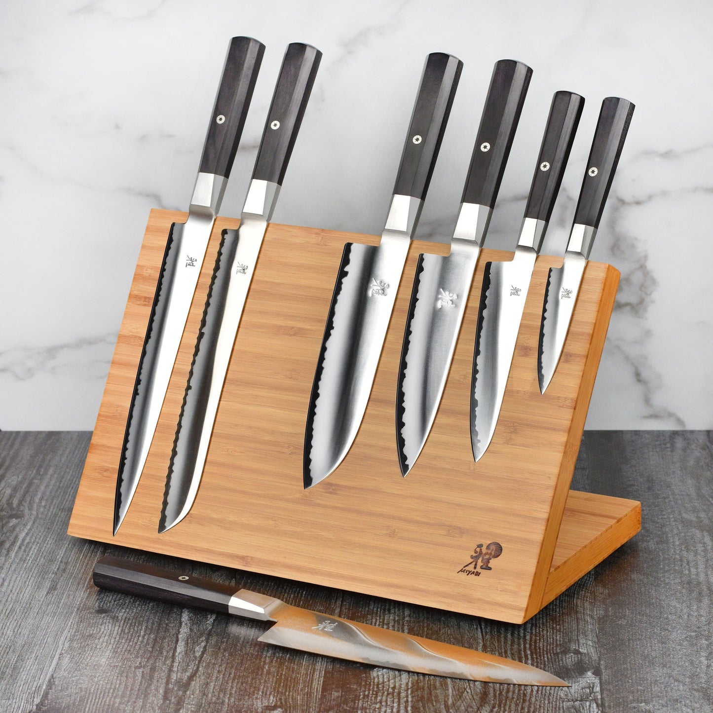 Miyabi Koh 10 Piece Magnetic Knife Stand Set