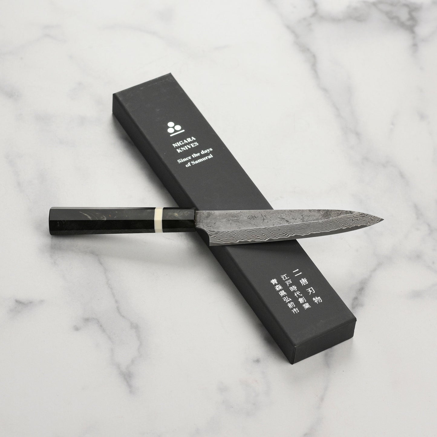 Nigara Ginsan Kurozome Damascus 5.9" Petty