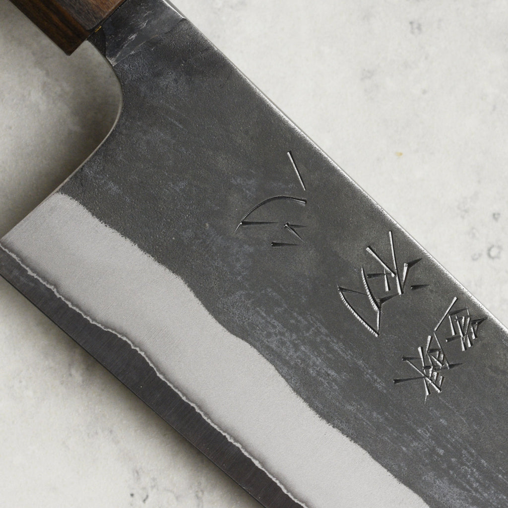 Hatsukokoro Kurokaze Shirogami #2 Kurouchi Stainless Clad 8.25" Gyuto