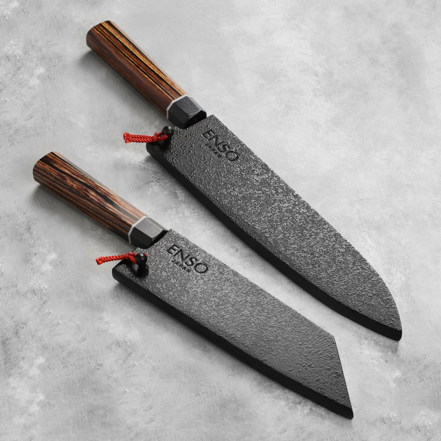 Enso Hachi SG2 Gyuto & Bunka Knife Set with Sayas
