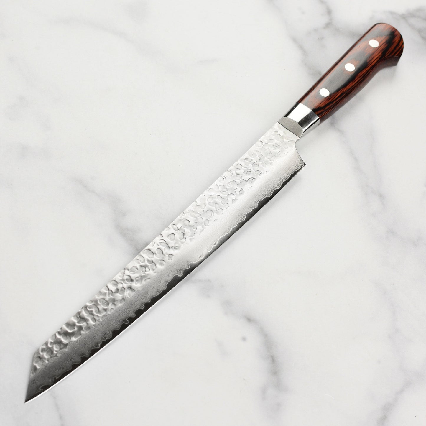 Takayuki Hammered Damascus 10.6" Kengata Yanagiba