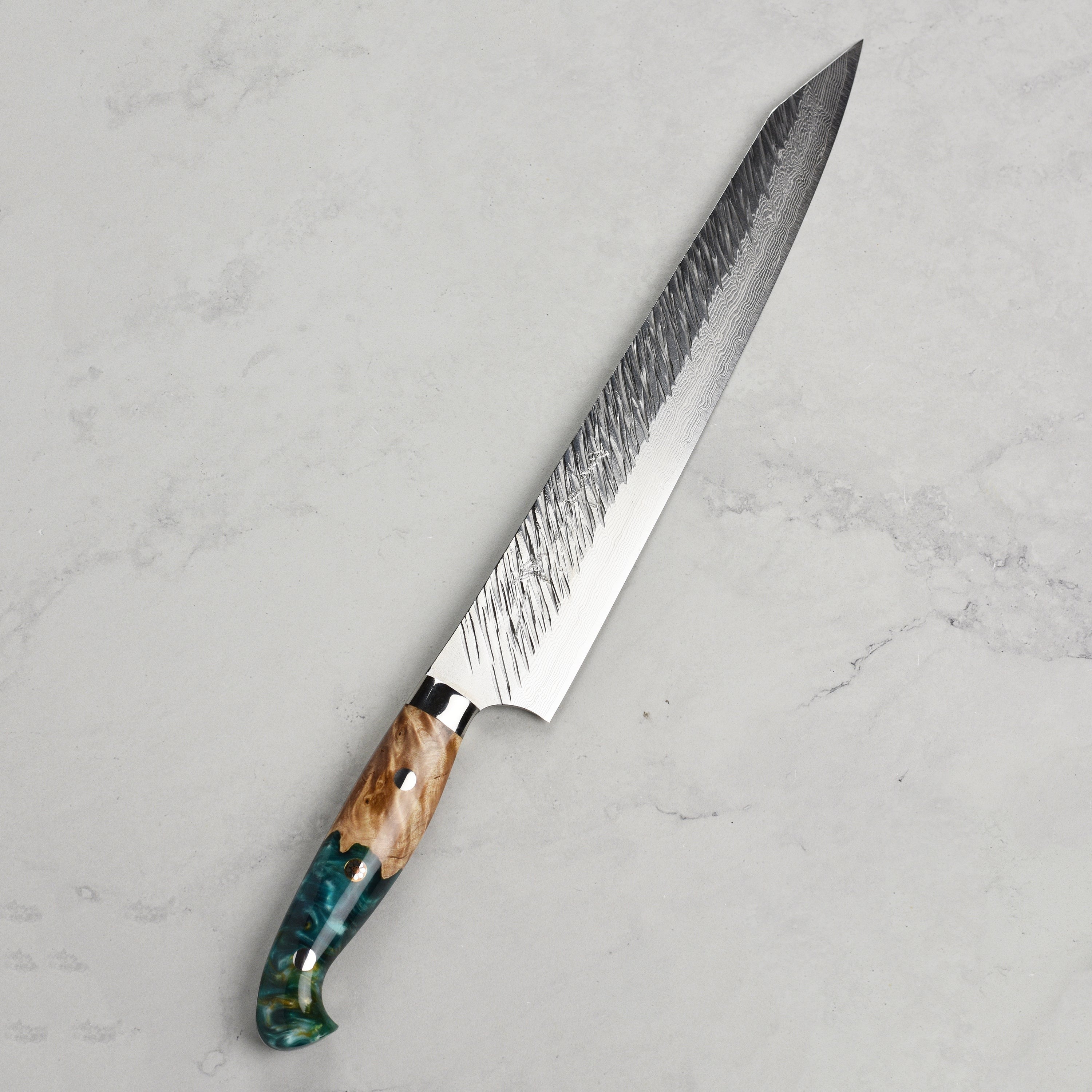 Kurosaki Fujin Forged SG2 Damascus 10.6" Sujihiki with Saya