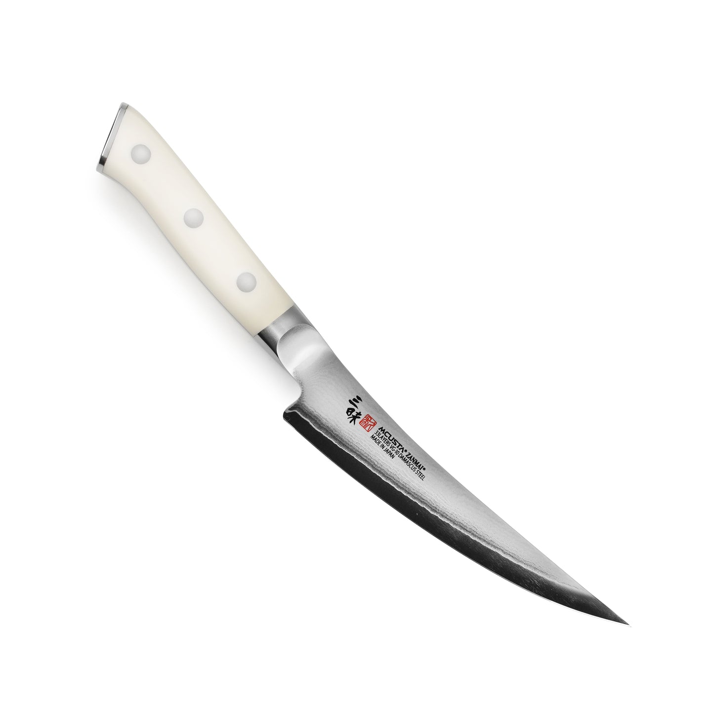 Zanmai Classic Damascus Corian 6.5" Curved Boning Knife