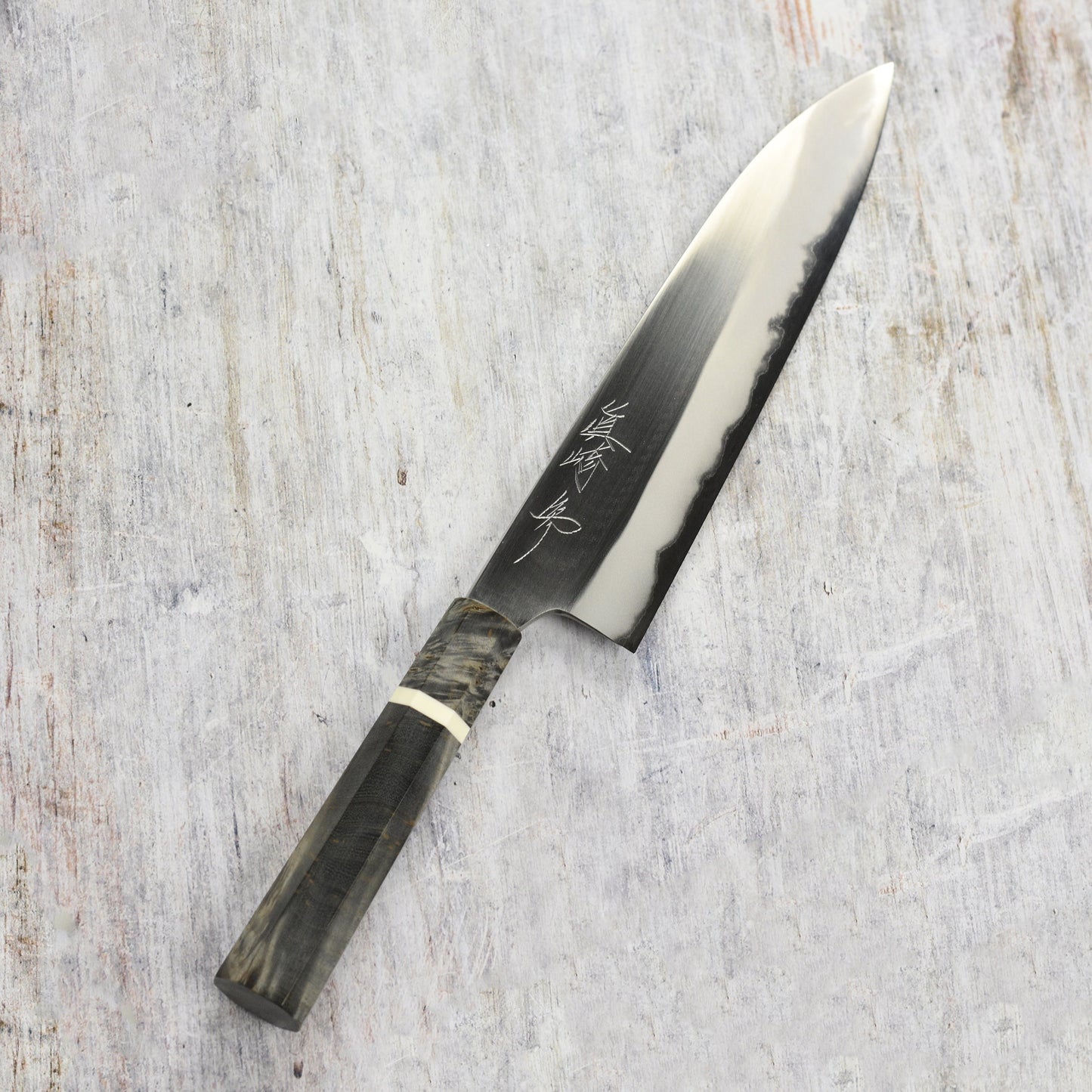 Mazaki Hon-Sanmai Shirogami #2 Migaki 9" Gyuto