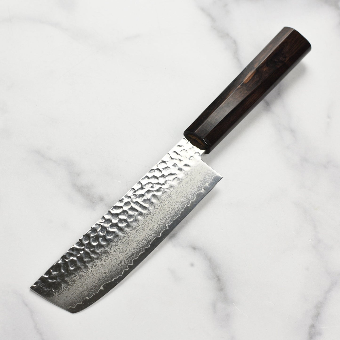 Takayuki Tsuchime Damascus 6.3" Nakiri with Ebony Handle