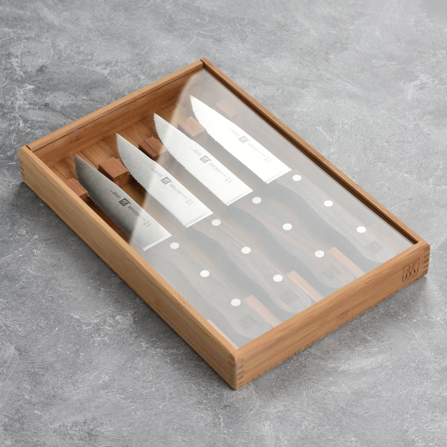 Zwilling 4 Piece Steakhouse Steak Knife Set with Storage Case