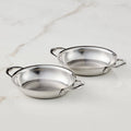 Hestan Tri-Ply 2-piece Oval Au Gratin Set, 6.5" x 5.5"