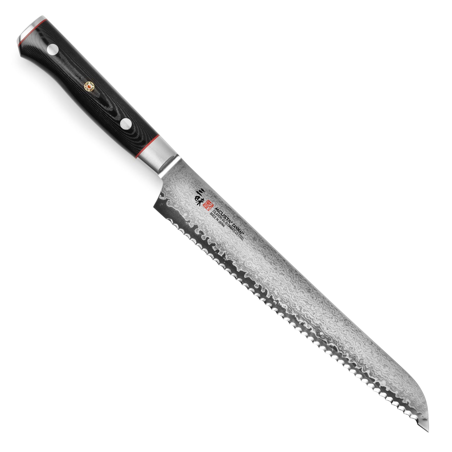 Zanmai Classic Pro Zebra Damascus 9" Bread Knife
