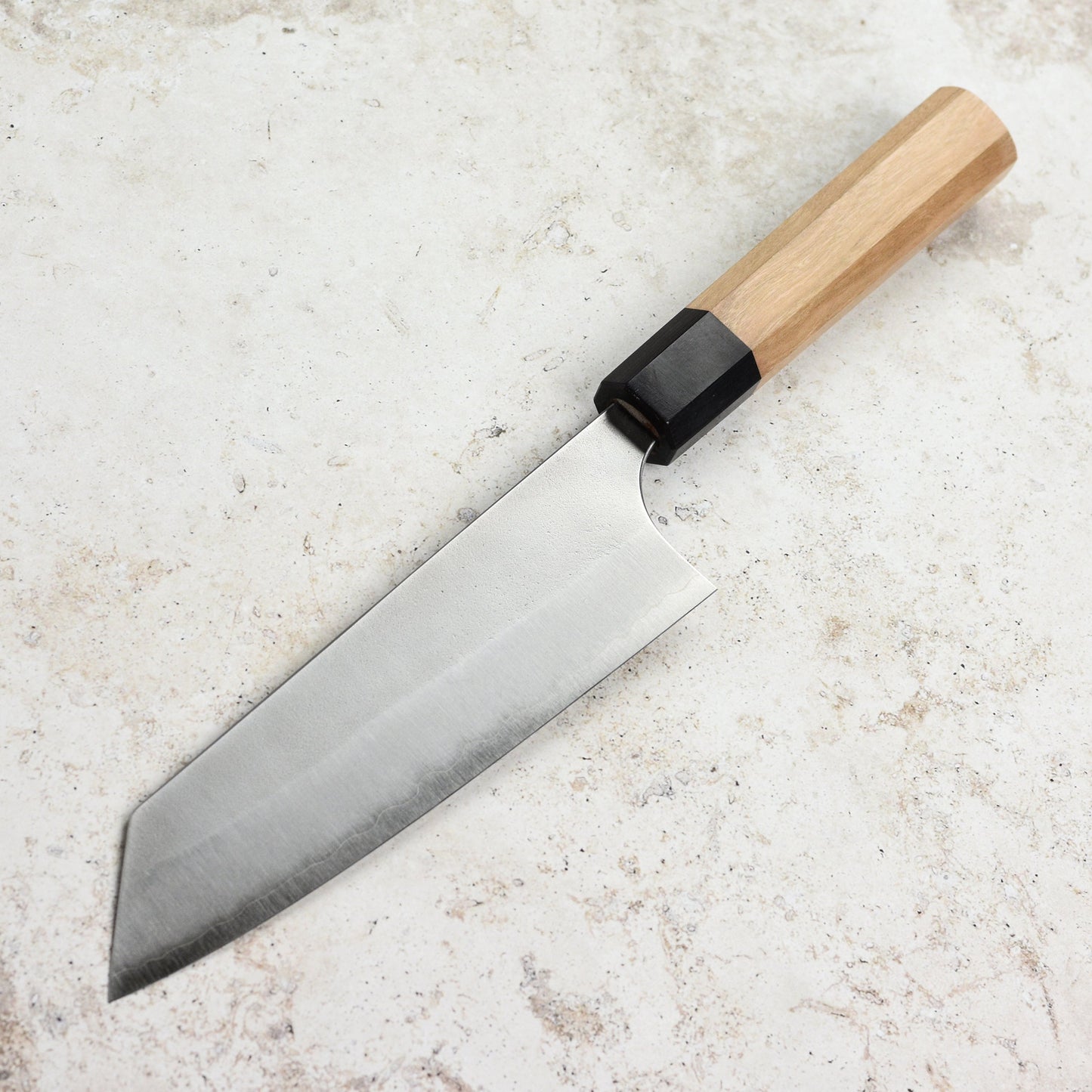 Yoshimi Kato Aogami Super Nashiji Stainless Clad 6.7" Bunka
