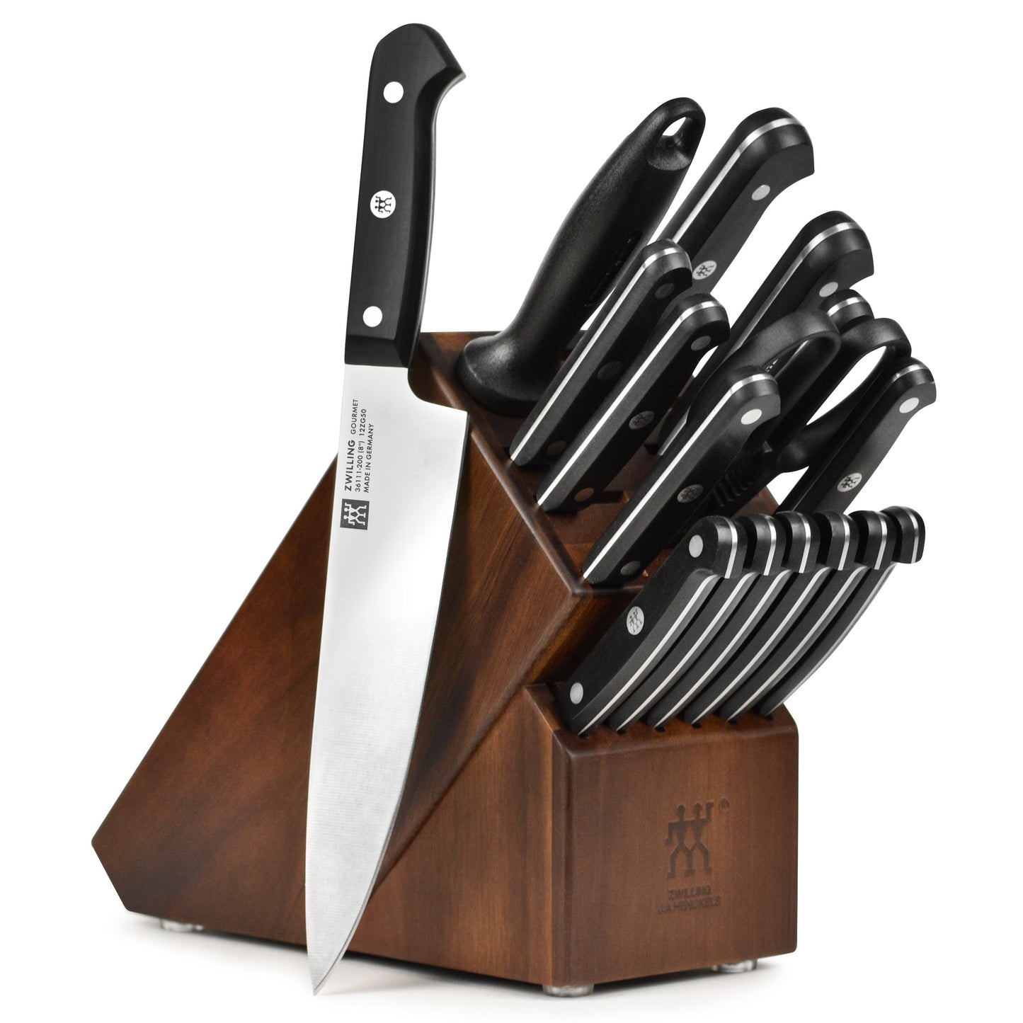 Zwilling Gourmet 17 Piece Acacia Knife Block Set