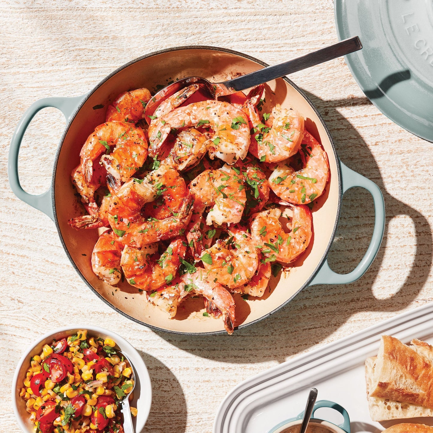 Le Creuset Signature Cast Iron 5-quart Sea Salt Braiser