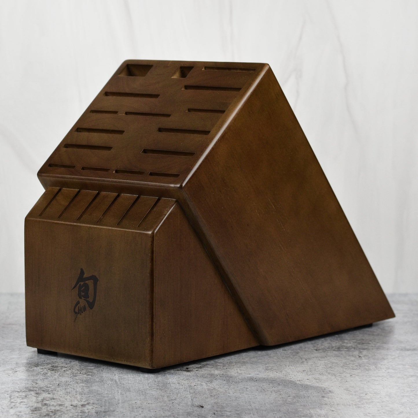 Shun 22 Slot Knife Block, Walnut Finish