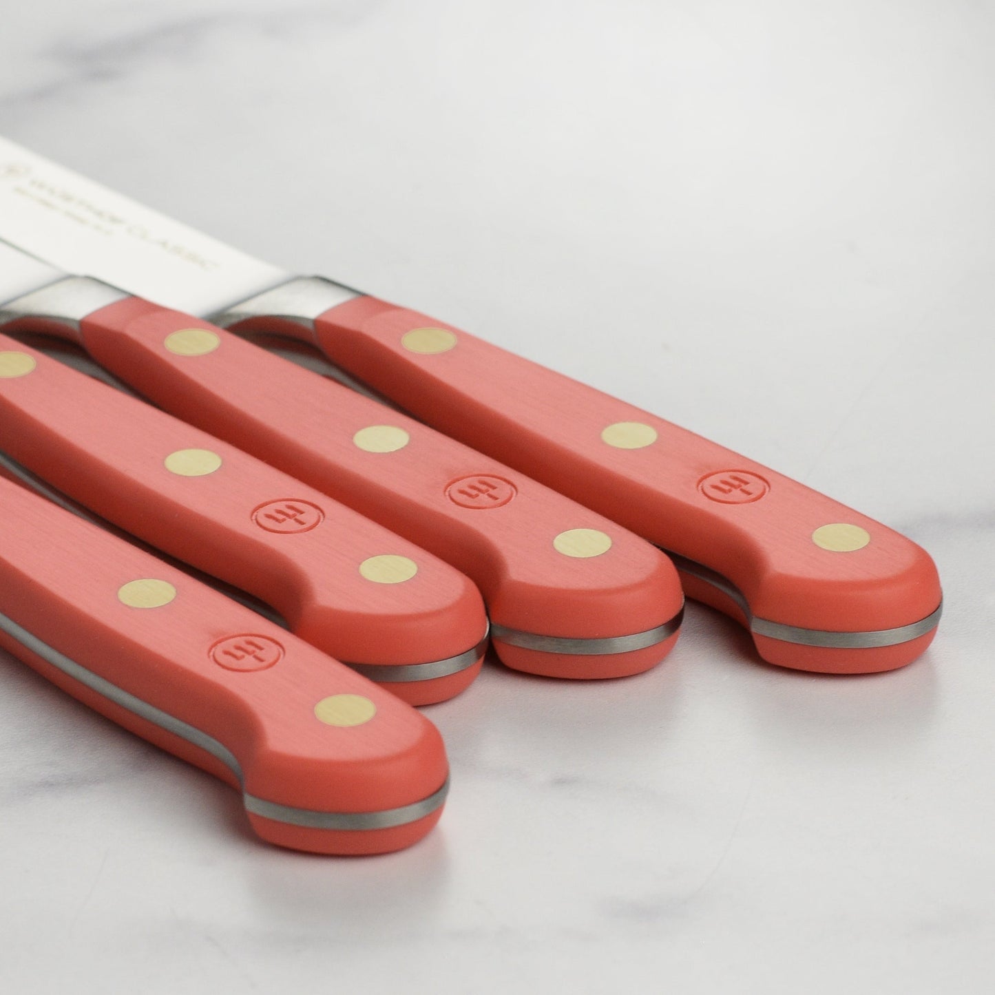 Wusthof Classic Coral Peach 4 Piece Steak Knife Set
