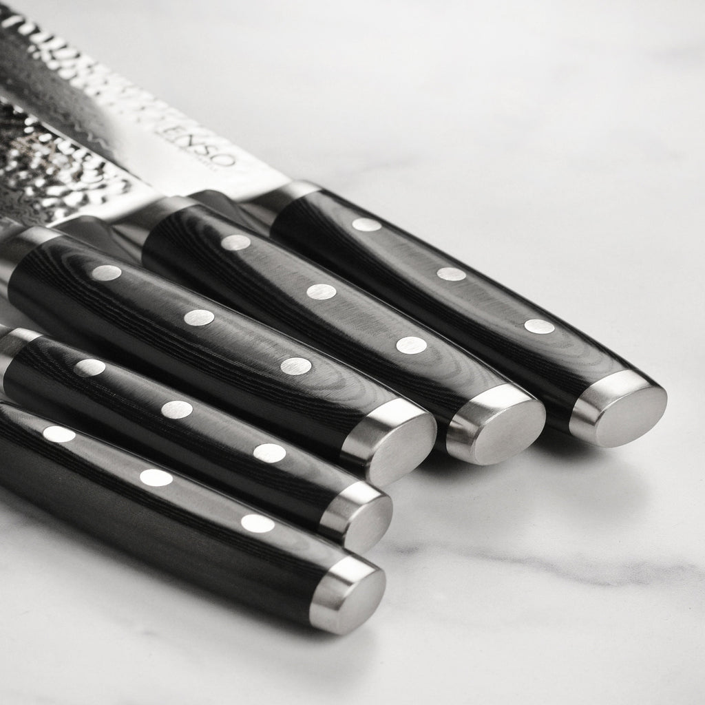 Enso HD 7 Piece Walnut Knife Block Set