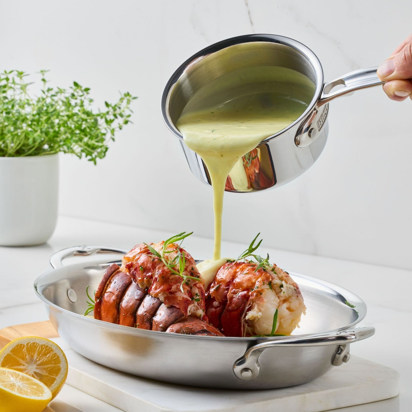 Hestan ProBond Luxe 0.75-quart Stainless Steel Butter Warmer