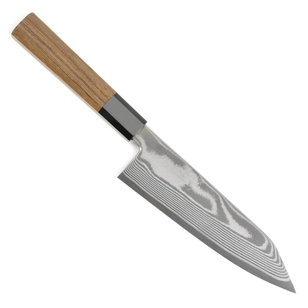 Hatsukokoro Ginsou Ginsan Damascus 7" Bunka