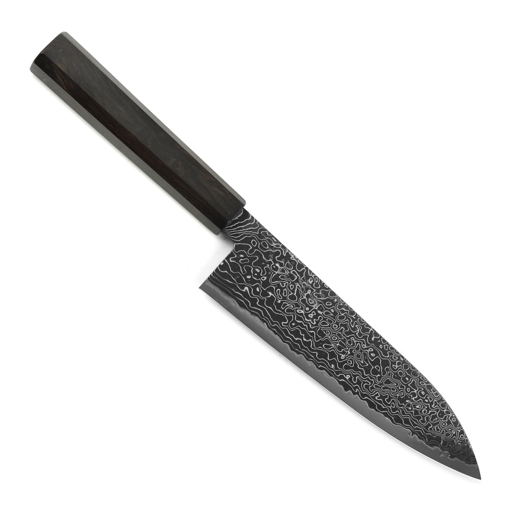 Hatsukokoro Ryuhyo SG2 Kurozome Damascus 7" Santoku