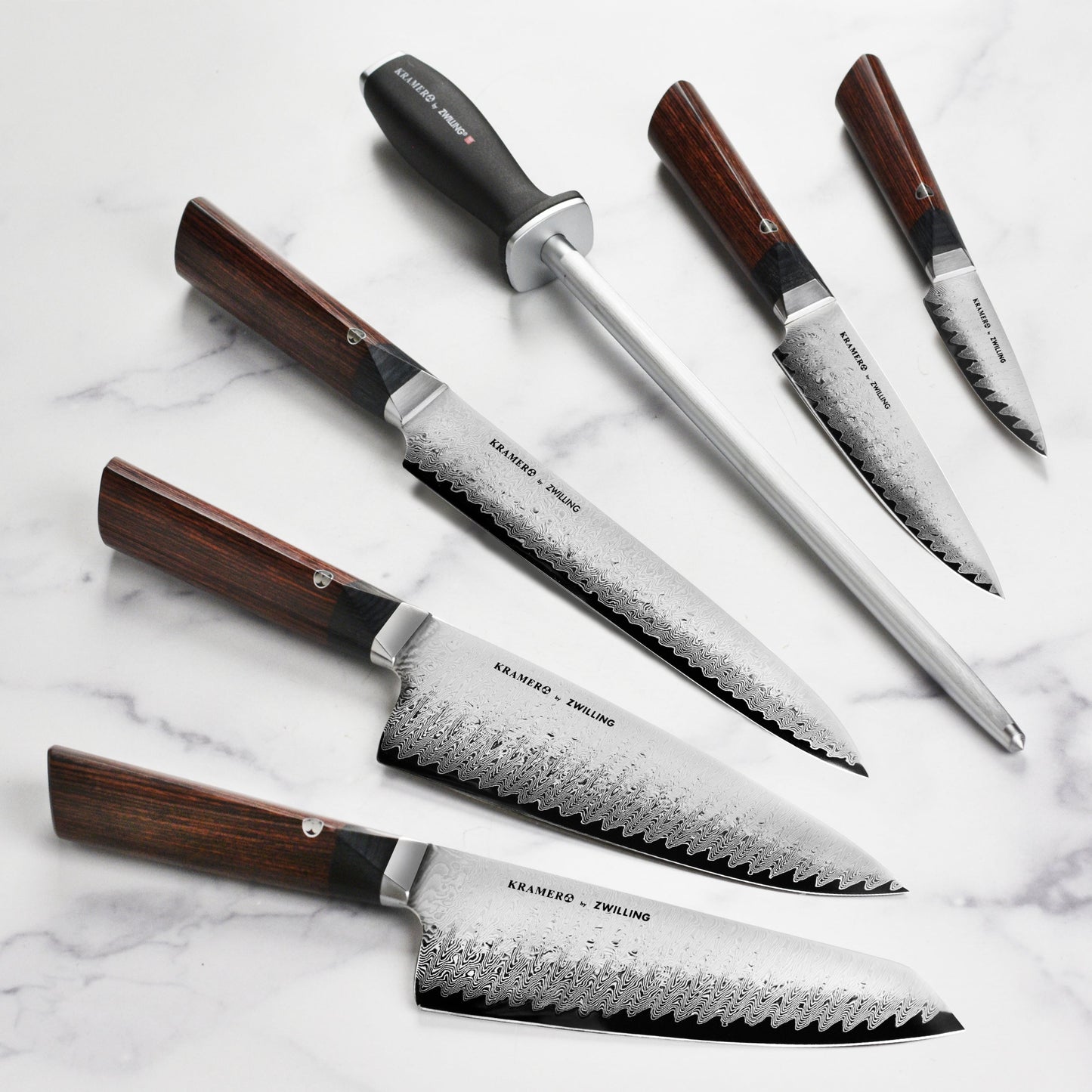 Kramer Meiji 7 Piece Magnetic Easel Knife Block Set