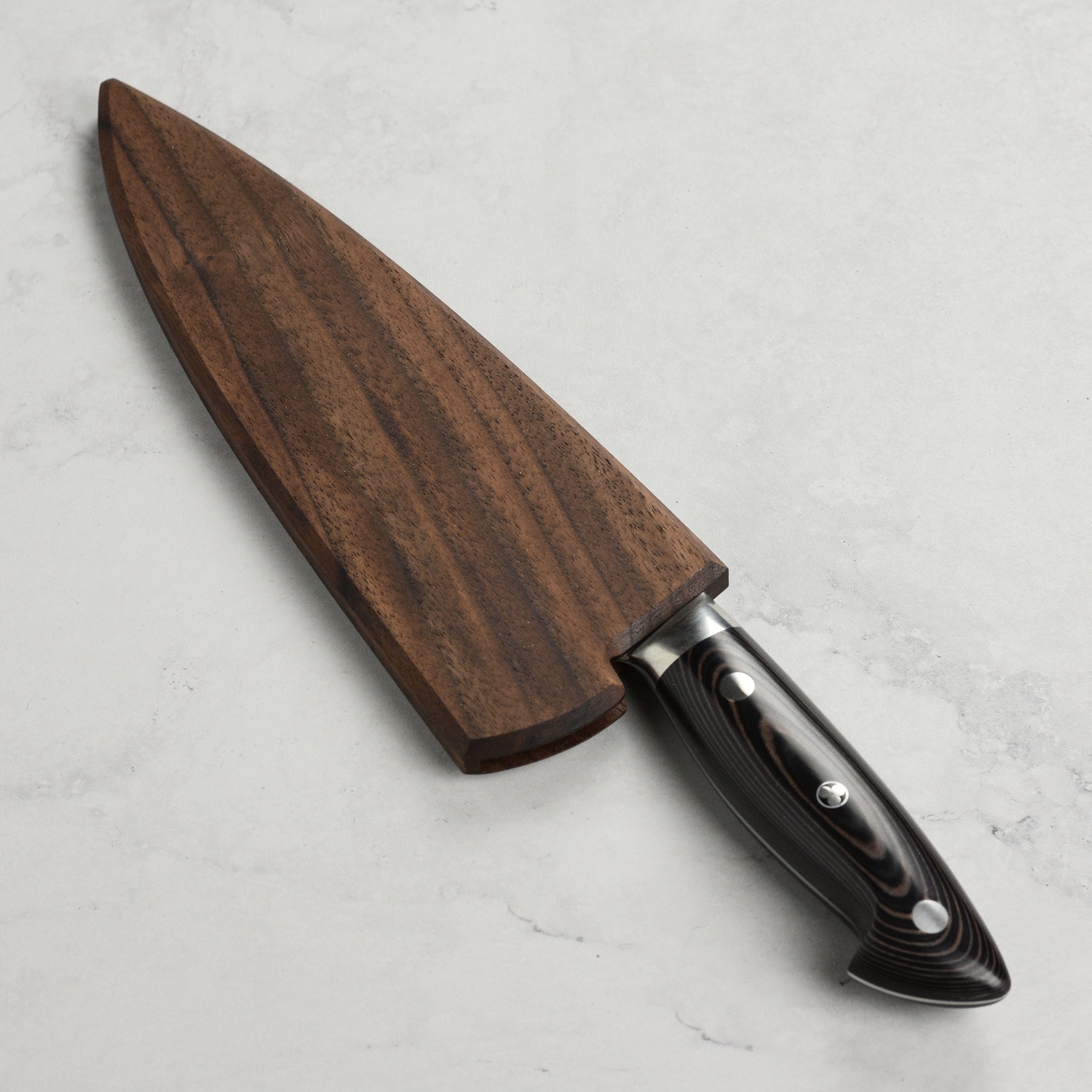 Walnut Magnetic Saya for Kramer 8" Chef's Knife