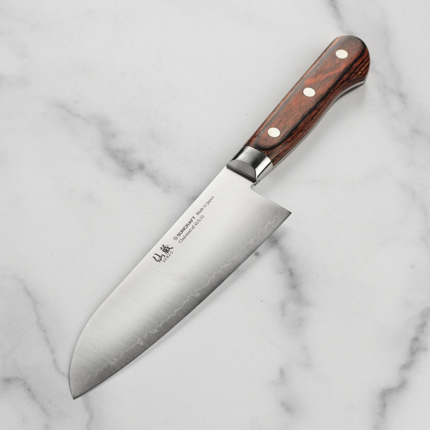 Senzo Clad AUS10 6.5" Santoku Knife