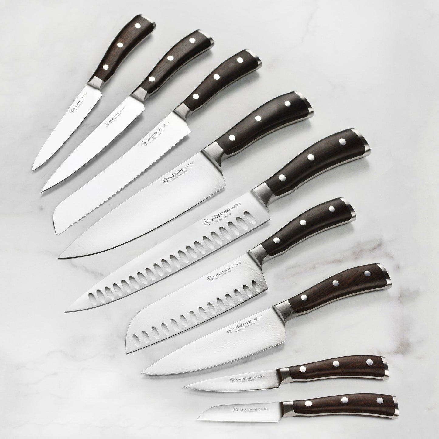 Wusthof Ikon Blackwood 16 Piece Walnut Knife Block Set