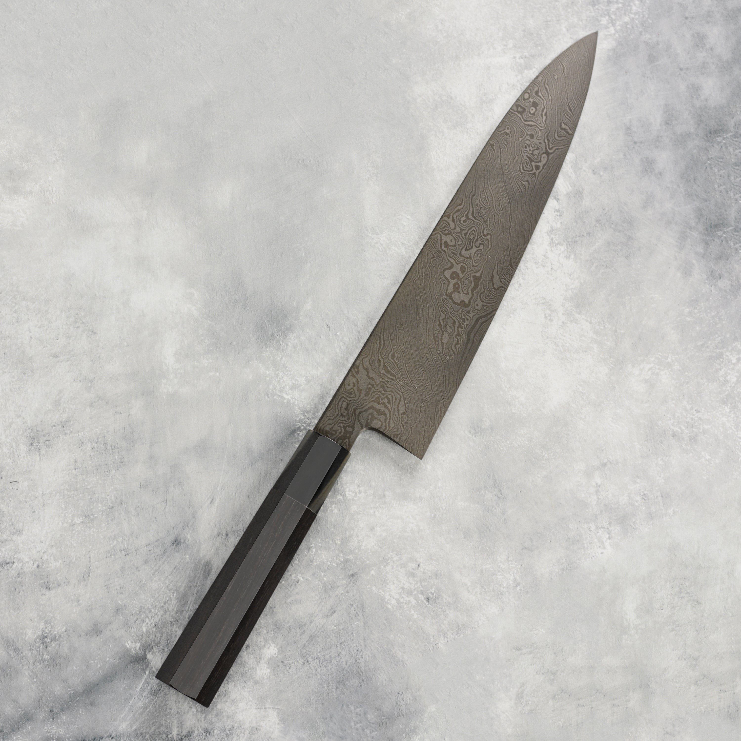Shoichi Hashimoto Tobikumo Aogami #2 + Shirogami #2 Coreless Damascus 9.4" Gyuto